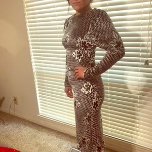 Black and white cocktail dress